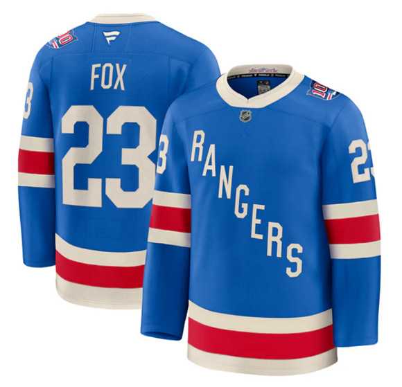 Men's New York Rangers #23 Adam Fox Blue Centennial Stitched Hockey Jersey Dzhi,We sell and wholesale Men's New York Rangers #23 Adam Fox Blue Centennial Stitched Hockey Jersey Dzhi on line form chian!