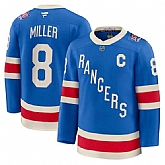 Men's New York Rangers #8 JT Miller Blue Centennial With C Patch Stitched Hockey Jersey Dzhi,baseball caps,new era cap wholesale,wholesale hats