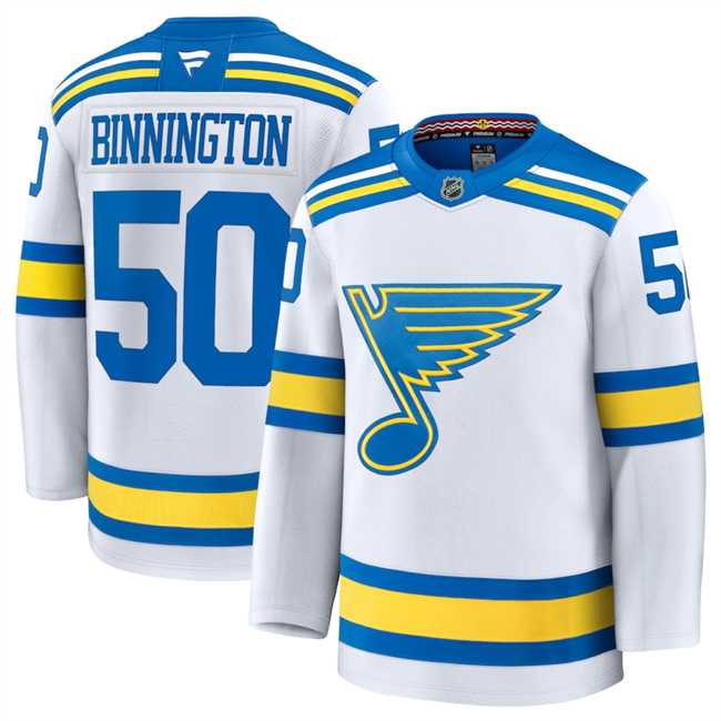 Men's St. Louis Blues #50 Jordan Binnington White 2024-25 Away Stitched Hockey Jersey Dzhi,We sell and wholesale Men's St. Louis Blues #50 Jordan Binnington White 2024-25 Away Stitched Hockey Jersey Dzhi on line form chian!