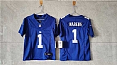 Women's New York Giants #1 Malik Nabers Blue F.U.S.E. Vapor Limited Stitched Jersey,baseball caps,new era cap wholesale,wholesale hats