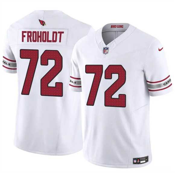 Men's Arizona Cardinals #72 Hjalte Froholdt White 2025 F.U.S.E. Vapor Untouchable Limited Stitched Jersey Dzhi,We sell and wholesale Men's Arizona Cardinals #72 Hjalte Froholdt White 2025 F.U.S.E. Vapor Untouchable Limited Stitched Jersey Dzhi on line form chian!