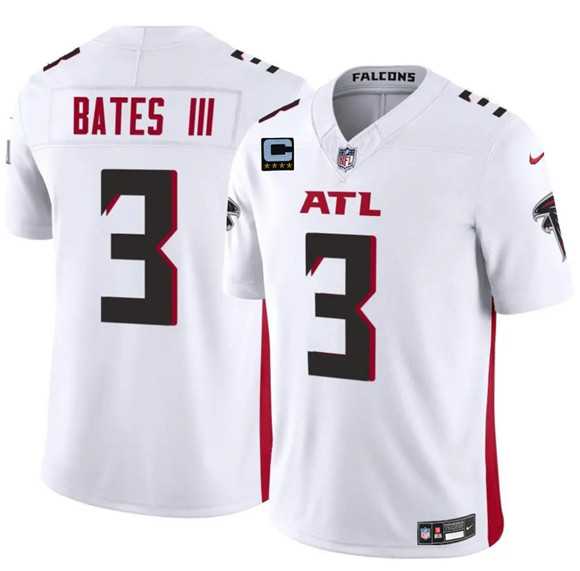 Men's Atlanta Falcons #3 Jesse Bates III White 2025 F.U.S.E With 4-Star C Patch Vapor Untouchable Limited Stitched Jersey Dzhi,We sell and wholesale Men's Atlanta Falcons #3 Jesse Bates III White 2025 F.U.S.E With 4-Star C Patch Vapor Untouchable Limited Stitched Jersey Dzhi on line form chian!