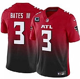 Men's Atlanta Falcons #3 Jesse Bates III Red Black 2025 F.U.S.E With 4-Star C Patch Vapor Untouchable Limited Stitched Jersey Dzhi,baseball caps,new era cap wholesale,wholesale hats