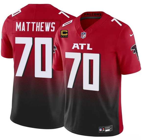 Men's Atlanta Falcons #70 Jake Matthews Red Black 2025 F.U.S.E With 4-Star C Patch Vapor Untouchable Limited Stitched Jersey Dzhi,We sell and wholesale Men's Atlanta Falcons #70 Jake Matthews Red Black 2025 F.U.S.E With 4-Star C Patch Vapor Untouchable Limited Stitched Jersey Dzhi on line form chian!