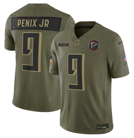 Men's Atlanta Falcons #9 Michael Penix Jr. Olive 2025 Salute to Service Limited Stitched Jersey Dyin,We sell and wholesale Men's Atlanta Falcons #9 Michael Penix Jr. Olive 2025 Salute to Service Limited Stitched Jersey Dyin on line form chian!
