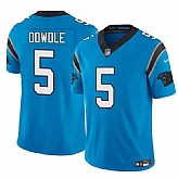 Men's Carolina Panthers #5 Rico Dowdle Blue 2025 F.U.S.E. Vapor Limited Stitched Jersey Dzhi,baseball caps,new era cap wholesale,wholesale hats