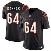 Men's Cincinnati Bengals #64 Ted Karras Black 2025 F.U.S.E. Vapor Untouchable Limited Stitched Jersey Dzhi,baseball caps,new era cap wholesale,wholesale hats