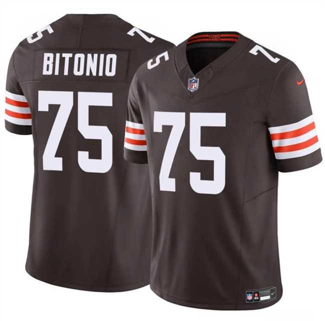 Men's Cleveland Browns #75 Joel Bitonio Brown F.U.S.E. Vapor Limited Stitched Jersey Dzhi,We sell and wholesale Men's Cleveland Browns #75 Joel Bitonio Brown F.U.S.E. Vapor Limited Stitched Jersey Dzhi on line form chian!