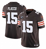 Men's Cleveland Browns #15 Joe Flacco Brown 2025 F.U.S.E. With 1-Star C Patch Vapor Limited Stitched Jersey Dzhi,baseball caps,new era cap wholesale,wholesale hats