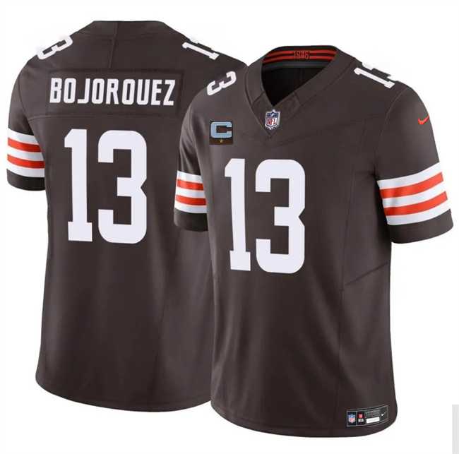Men's Cleveland Browns #13 Corey Bojorquez Brown 2025 F.U.S.E. With 1-Star C Patch Vapor Limited Stitched Jersey Dzhi,We sell and wholesale Men's Cleveland Browns #13 Corey Bojorquez Brown 2025 F.U.S.E. With 1-Star C Patch Vapor Limited Stitched Jersey Dzhi on line form chian!