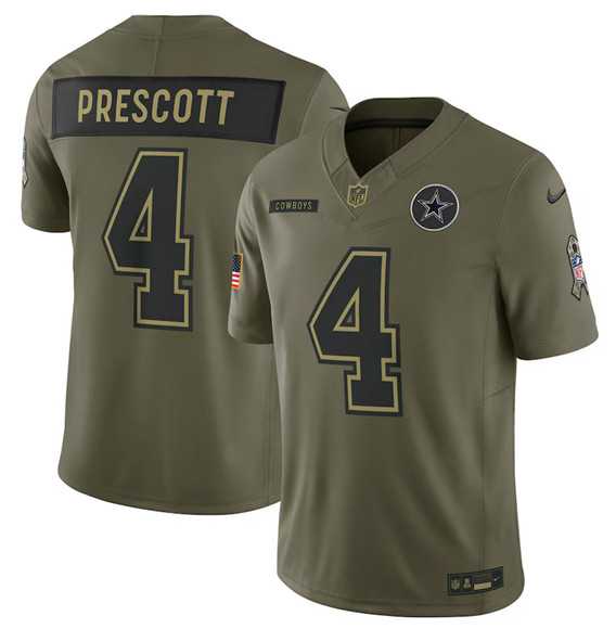 Men's Dallas Cowboys #4 Dak Prescott Olive 2025 Salute to Service Limited Stitched Jersey Dyin,We sell and wholesale Men's Dallas Cowboys #4 Dak Prescott Olive 2025 Salute to Service Limited Stitched Jersey Dyin on line form chian!