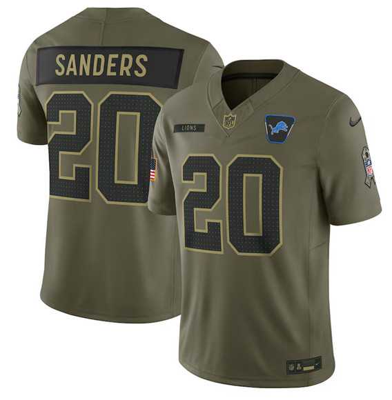 Men's Detroit Lions #20 Barry Sanders Olive 2025 Salute to Service Limited Stitched Jersey Dyin,We sell and wholesale Men's Detroit Lions #20 Barry Sanders Olive 2025 Salute to Service Limited Stitched Jersey Dyin on line form chian!