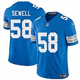 Men's Detroit Lions #58 Penei Sewell Blue 2025 F.U.S.E. Vapor Limited Stitched Jersey Dzhi,baseball caps,new era cap wholesale,wholesale hats
