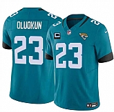 Men's Jacksonville Jaguars #23 Foye Oluokun Teal 2025 F.U.S.E. With 4-Star C Patch Vapor Untouchable Limited Stitched Jersey Dzhi,baseball caps,new era cap wholesale,wholesale hats