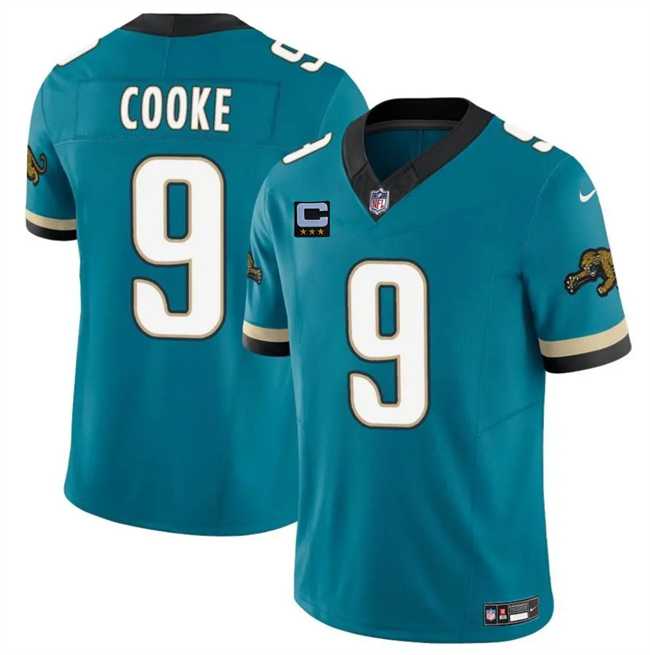 Men's Jacksonville Jaguars #9 Logan Cooke Teal 2025 F.U.S.E. With 3-Star C Patch Prowler Throwback Vapor Limited Stitched Jersey Dzhi,We sell and wholesale Men's Jacksonville Jaguars #9 Logan Cooke Teal 2025 F.U.S.E. With 3-Star C Patch Prowler Throwback Vapor Limited Stitched Jersey Dzhi on line form chian!