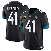 Men's Jacksonville Jaguars #41 Josh Hines-Allen Black 2025 With 4-Star C Patch F.U.S.E. Vapor Limited Stitched Jersey Dzhi,baseball caps,new era cap wholesale,wholesale hats