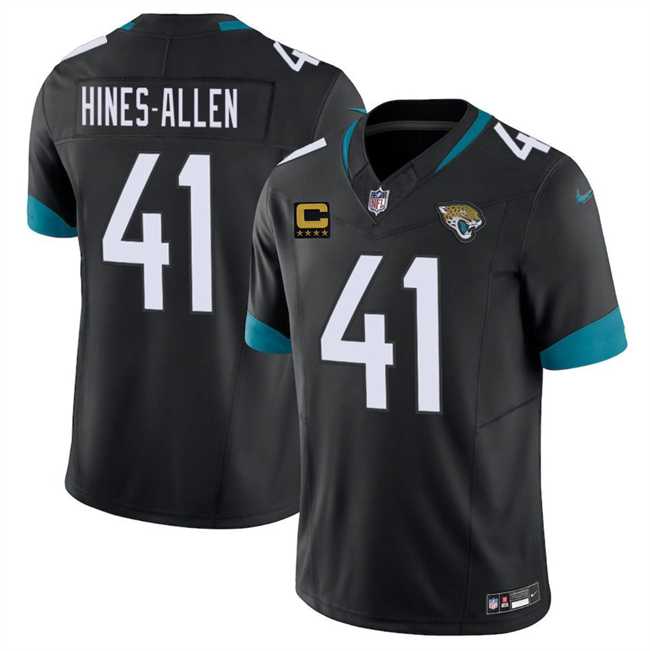 Men's Jacksonville Jaguars #41 Josh Hines-Allen Black 2025 With 4-Star C Patch F.U.S.E. Vapor Limited Stitched Jersey Dzhi,We sell and wholesale Men's Jacksonville Jaguars #41 Josh Hines-Allen Black 2025 With 4-Star C Patch F.U.S.E. Vapor Limited Stitched Jersey Dzhi on line form chian!