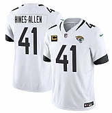 Men's Jacksonville Jaguars #41 Josh Hines-Allen White 2025 F.U.S.E. With 4-Star C Patch Vapor Limited Stitched Jersey Dzhi,baseball caps,new era cap wholesale,wholesale hats