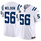 Men's Indianapolis Colts #56 Quenton Nelson White 2025 F.U.S.E. With 4-Star C Patch Vapor Limited Stitched Jersey Dzhi,baseball caps,new era cap wholesale,wholesale hats