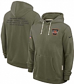 Men's Cincinnati Bengals Olive 2025 Salute to Service Pullover Hoodie,baseball caps,new era cap wholesale,wholesale hats