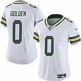 Women's Green Bay Packers #0 Matthew Golden White 2025 Draft Vapor Untouchable Limited Stitched Jersey Dzhi