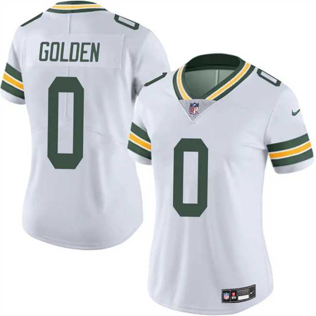 Women's Green Bay Packers #0 Matthew Golden White 2025 Draft Vapor Untouchable Limited Stitched Jersey Dzhi,We sell and wholesale Women's Green Bay Packers #0 Matthew Golden White 2025 Draft Vapor Untouchable Limited Stitched Jersey Dzhi on line form chian!