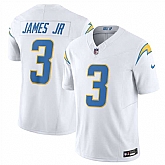Men's Los Angeles Chargers #3 Derwin James Jr. White 2025 F.U.S.E. Vapor Untouchable Limited Football Stitched Jersey Dzhi,baseball caps,new era cap wholesale,wholesale hats