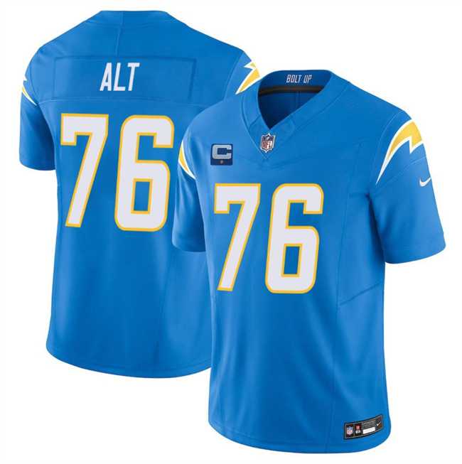 Men's Los Angeles Chargers #76 Joe Alt Blue 2025 F.U.S.E With 1-Star C Patch Vapor Limited Stitched Jersey Dzhi,We sell and wholesale Men's Los Angeles Chargers #76 Joe Alt Blue 2025 F.U.S.E With 1-Star C Patch Vapor Limited Stitched Jersey Dzhi on line form chian!