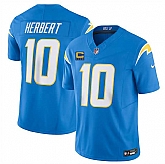 Men's Los Angeles Chargers #10 Justin Herbert Blue 2025 F.U.S.E With 4-Star C Patch Vapor Limited Stitched Jersey Dzhi,baseball caps,new era cap wholesale,wholesale hats