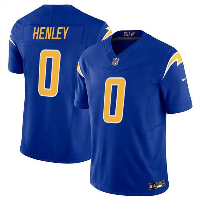 Men's Los Angeles Chargers #0 Daiyan Henley Royal 2025 F.U.S.E Vapor Limited Stitched Jersey Dzhi,We sell and wholesale Men's Los Angeles Chargers #0 Daiyan Henley Royal 2025 F.U.S.E Vapor Limited Stitched Jersey Dzhi on line form chian!