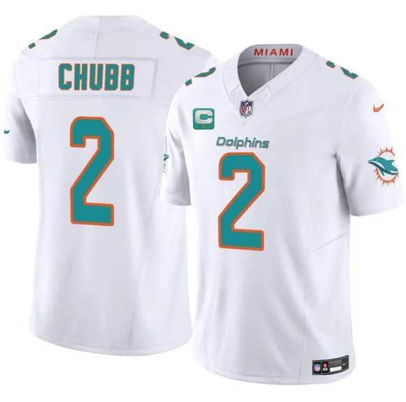Men's Miami Dolphins #2 Bradley Chubb White 2025 F.U.S.E. With 1-Star C Patch Vapor Limited Stitched Jersey Dzhi,We sell and wholesale Men's Miami Dolphins #2 Bradley Chubb White 2025 F.U.S.E. With 1-Star C Patch Vapor Limited Stitched Jersey Dzhi on line form chian!