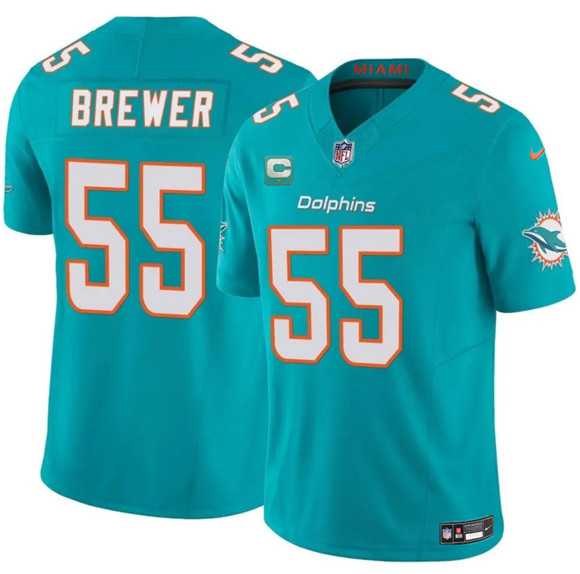 Men's Miami Dolphins #55 Aaron Brewer Aqua 2025 F.U.S.E. With 1-Star C Patch Vapor Limited Stitched Jersey Dzhi,We sell and wholesale Men's Miami Dolphins #55 Aaron Brewer Aqua 2025 F.U.S.E. With 1-Star C Patch Vapor Limited Stitched Jersey Dzhi on line form chian!