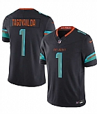 Men's Miami Dolphins #1 Tua Tagovailoa Black 2025 F.U.S.E. 'Rivalries' Vapor Limited Stitched Jersey Dzhi,baseball caps,new era cap wholesale,wholesale hats