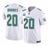 Men's Miami Dolphins #20 Jordyn Brooks White 2025 F.U.S.E. With 1-Star C Patch Vapor Limited Stitched Jersey Dzhi,baseball caps,new era cap wholesale,wholesale hats