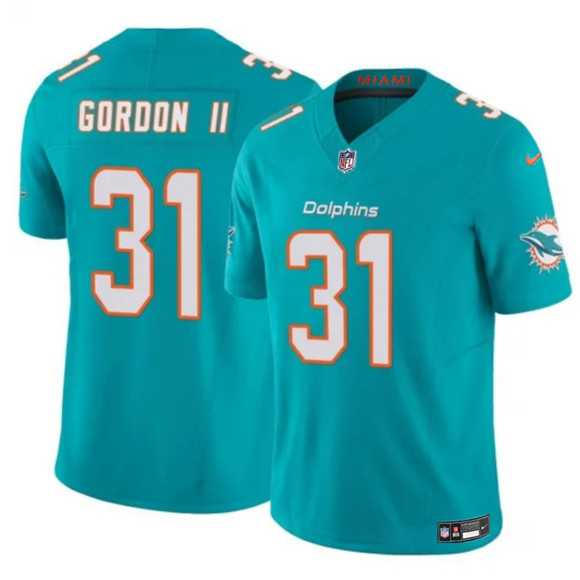 Men's Miami Dolphins #31 Ollie Gordon II Aqua 2025 F.U.S.E. Vapor Limited Stitched Jersey Dzhi,We sell and wholesale Men's Miami Dolphins #31 Ollie Gordon II Aqua 2025 F.U.S.E. Vapor Limited Stitched Jersey Dzhi on line form chian!