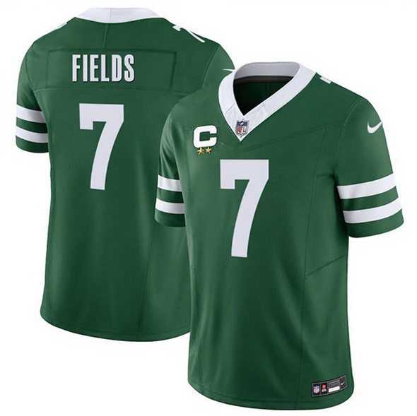 Men's New York Jets #7 Justin Fields Green 2025 F.U.S.E. With 2-Star C Patch Vapor Untouchable Limited Stitched Jersey Dzhi,We sell and wholesale Men's New York Jets #7 Justin Fields Green 2025 F.U.S.E. With 2-Star C Patch Vapor Untouchable Limited Stitched Jersey Dzhi on line form chian!
