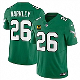 Men's Philadelphia Eagles #26 Saquon Barkley Kelly Green 2025 F.U.S.E. With 4-Star C Patch Vapor Untouchable Limited Throwback Stitched Jersey Dzhi,baseball caps,new era cap wholesale,wholesale hats