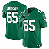 Men's Philadelphia Eagles #65 Lane Johnson Kelly Green 2025 F.U.S.E. With 4-Star C Patch Vapor Untouchable Limited Throwback Stitched Jersey Dzhi,baseball caps,new era cap wholesale,wholesale hats