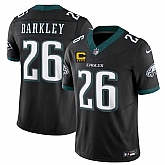 Men's Philadelphia Eagles #26 Saquon Barkley Black 2025 F.U.S.E. With 4-Star C Patch Vapor Untouchable Limited Stitched Jersey Dzhi,baseball caps,new era cap wholesale,wholesale hats