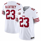 Men's San Francisco 49ers #23 Christian McCaffrey White 2025 F.U.S.E. With 2-Star C Patch Vapor Untouchable Limited Stitched Jersey Dzhi,baseball caps,new era cap wholesale,wholesale hats