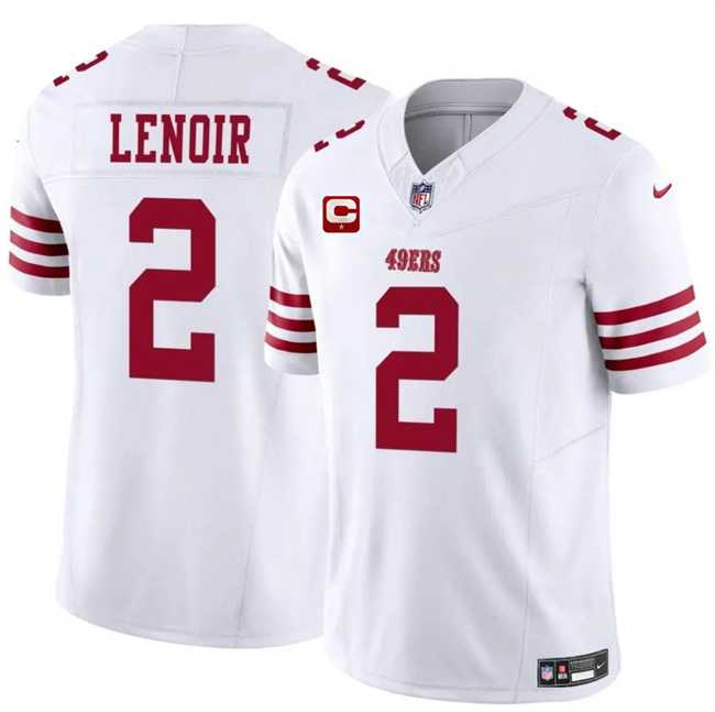 Men's San Francisco 49ers #2 Deommodore Lenoir White 2025 F.U.S.E. With 1-Star C Patch Vapor Untouchable Limited Stitched Jersey Dzhi,We sell and wholesale Men's San Francisco 49ers #2 Deommodore Lenoir White 2025 F.U.S.E. With 1-Star C Patch Vapor Untouchable Limited Stitched Jersey Dzhi on line form chian!