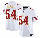 Men's San Francisco 49ers #54 Fred Warner White Gold 2025 F.U.S.E. 'Rivalries' Vapor Limited Stitched Jersey Dzhi,baseball caps,new era cap wholesale,wholesale hats