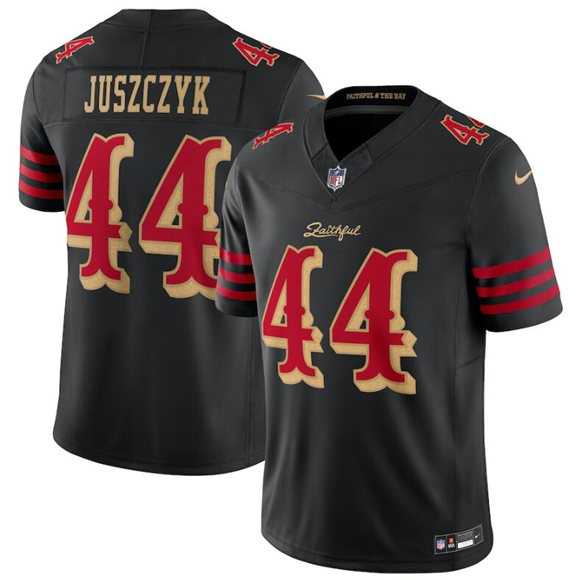 Men's San Francisco 49ers #44 Kyle Juszczyk Black 2025 F.U.S.E. 'Rivalries' Vapor Limited Stitched Jersey Dzhi,We sell and wholesale Men's San Francisco 49ers #44 Kyle Juszczyk Black 2025 F.U.S.E. 'Rivalries' Vapor Limited Stitched Jersey Dzhi on line form chian!