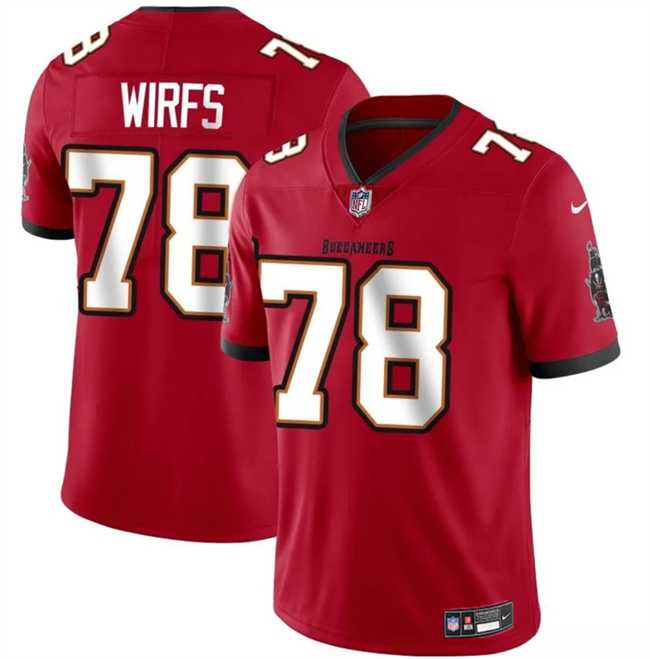 Men's Tampa Bay Buccaneers #78 Tristan Wirfs Red 2025 Vapor Limited Stitched Jersey Dzhi,We sell and wholesale Men's Tampa Bay Buccaneers #78 Tristan Wirfs Red 2025 Vapor Limited Stitched Jersey Dzhi on line form chian!