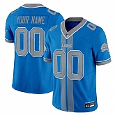 Men's Detroit Lions Customized Blue 2025 F.U.S.E. 'Motor City Racing Edition' Vapor Limited Stitched Jersey,baseball caps,new era cap wholesale,wholesale hats