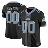 Men's Detroit Lions Customized Black 2025 F.U.S.E. 'Motor City Racing Edition' Vapor Limited Stitched Jersey,baseball caps,new era cap wholesale,wholesale hats