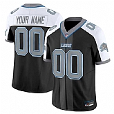 Men's Detroit Lions Customized Black Alternate 2025 F.U.S.E. 'Motor City Racing Edition' Vapor Limited Stitched Jersey,baseball caps,new era cap wholesale,wholesale hats