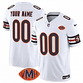 Men's Chicago Bears Active Player Custom White 2025 F.U.S.E. With VMH Patch Vapor Untouchable Limited Football Stitched Jersey,baseball caps,new era cap wholesale,wholesale hats