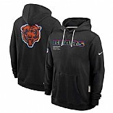 Men's Chicago Bears Black 2025 Crucial Catch Dri-FIT Hoodie,baseball caps,new era cap wholesale,wholesale hats