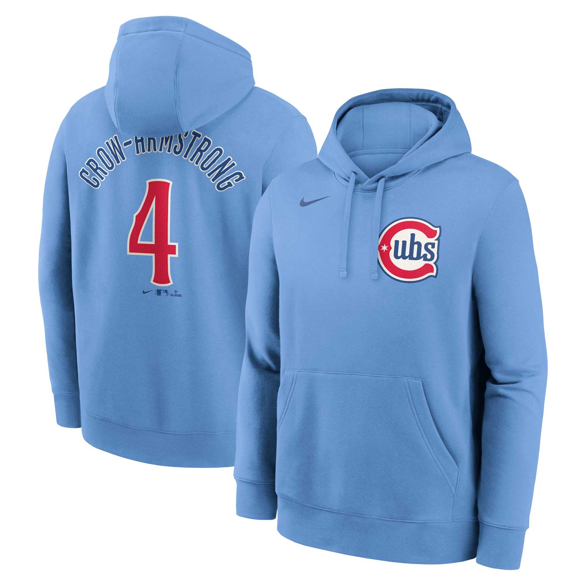 Men's Chicago Cubs #4 Pete Crow-Armstrong Blue Hoodie,We sell and wholesale Men's Chicago Cubs #4 Pete Crow-Armstrong Blue Hoodie on line form chian!